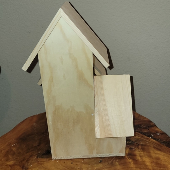 Christmas Winter Birdhouse Arrangement Bird Table Decor Farmhouse Rustic Cabin - Picture 10 of 11